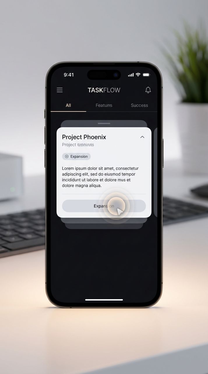 Example output generated with the Smooth Mobile App UI Micro-Interaction Video prompt